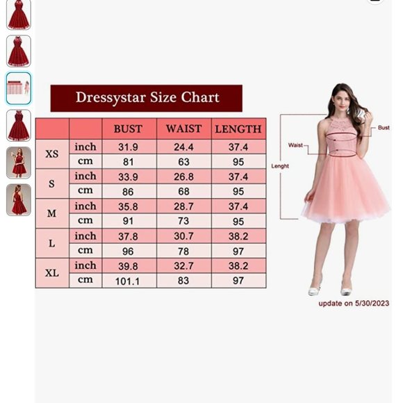 Short halter cocktail/party dress size L - Picture 5 of 5